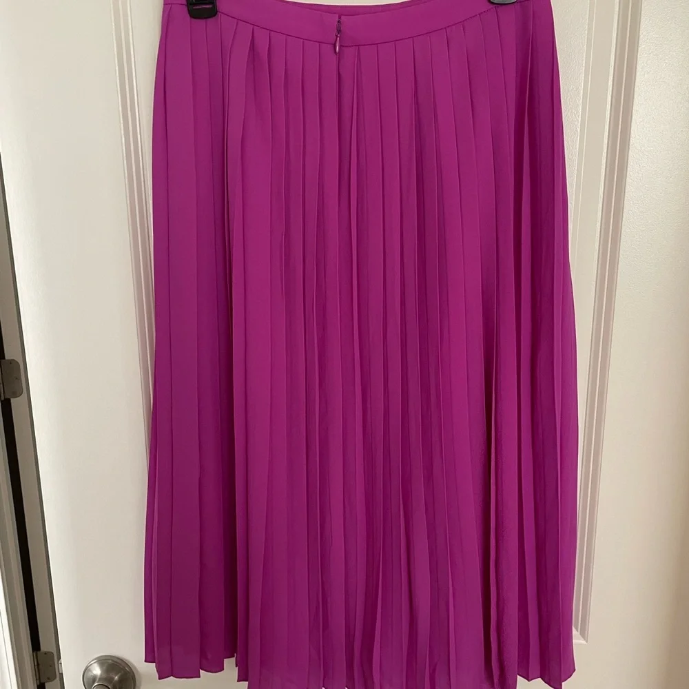 J. Crew Vibrant Purple Midi Skirt - Picture 3 of 6